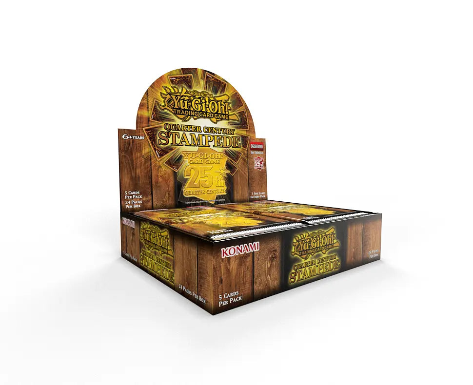 quarter century bonanza booster box msrp Yu-Gi-Oh! TCG: Quarter Century Stampede Booster – Portals Games & Comics