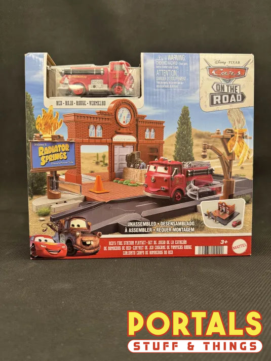 Cars on the Road: Red's Fire Station Playset – Portals Games & Comics