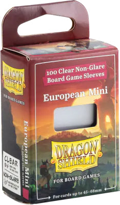 Dragon Shields: (100) European Mini Board Game Sleeves (45mm x 68mm)