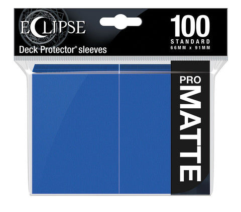 Eclipse Matte Standard Sleeves: Pacific Blue (100)