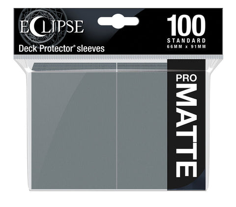 Eclipse Matte Standard Sleeves: Smoke Grey (100)