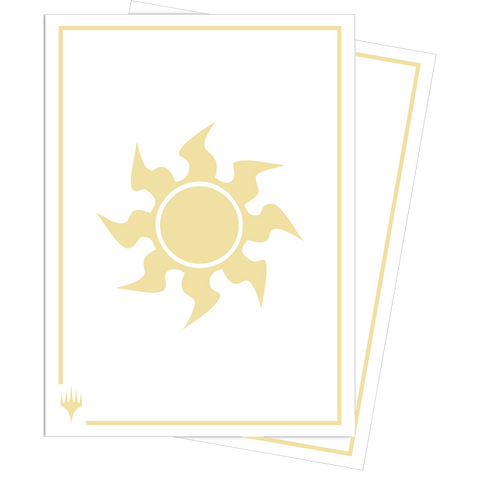 Mana 8 - 105ct Apex Deck Protector Sleeves - Plains for Magic: The Gathering