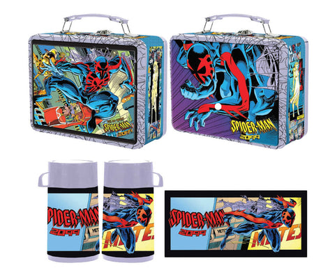 Free Comic Book Day 2024 Tin Titans Spider-Man 2099 Previews Exclusive Lunch Box W Bev Cont