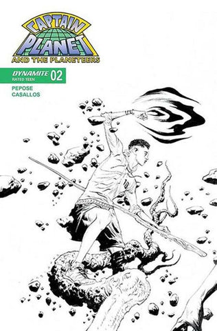 Captain Planet #2 Cover G 1 in 10 Jae Lee Line Art Variant