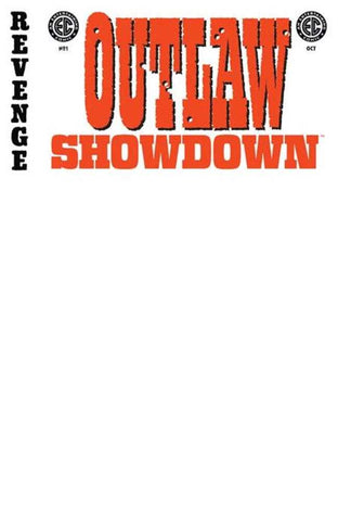 EC Outlaw Showdown #1 Cover G Blank Sketch Variant