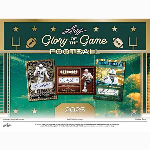 2025 Leaf Glory of the Game Football Hobby