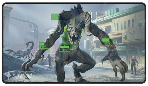 Fallout® V.A.T.S. Black Stitched Standard Gaming Playmat for Magic: The Gathering