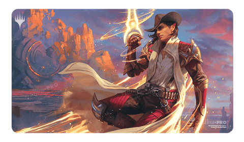 Outlaws of Thunder Junction Kellan, the Kid Key Art Standard Gaming Playmat for Magic: The Gathering