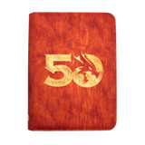 50th Anniversary Printed Leatherette Book Folio for Dungeons & Dragons