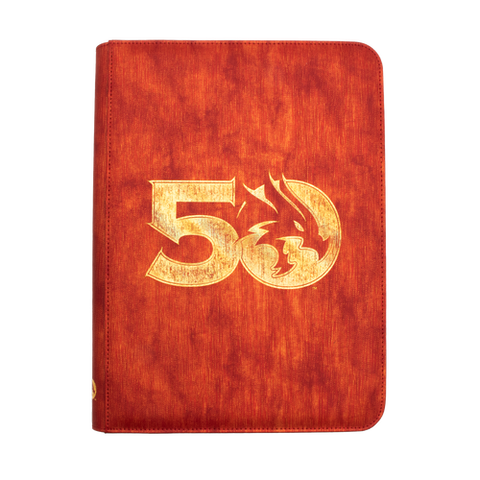 50th Anniversary Printed Leatherette Book Folio for Dungeons & Dragons