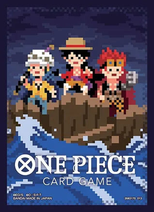 One Piece TCG: Official Sleeves: The Three Captains Pixel Art