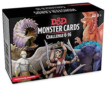 Dungeons & Dragons RPG: Monster Cards - Challenge 6-16 Deck (125 cards)