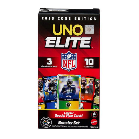 UNO Elite NFL - 2025 Core Edition - 3 Pack Booster Set