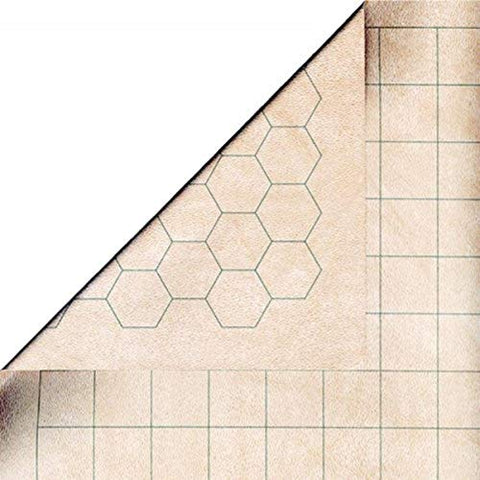Chessex: Double-Sided Battlemat With 1.5 Inch Squares/Hexes