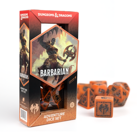 Dungeons & Dragons: Adventure Dice - Barbarian: Orange