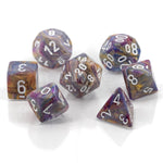 Festive: Mini-Polyhedral Carousel/white 7-Die Set