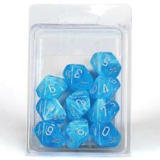 Chessex: Luminary: Poly D10 Sky/Silver (10)