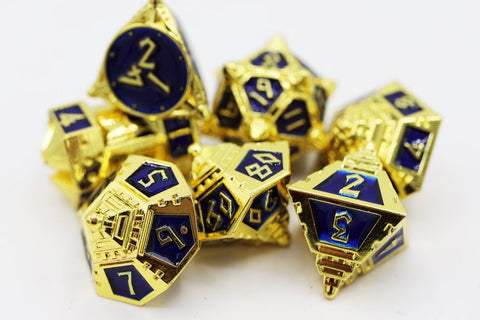 Foam Brain Games: Dice 51: Cobalt Cosmos - Metal RPG Dice Set