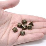 Die Hard Dice: Mini Metal 7-Die Set - Critlings - Dark Gold