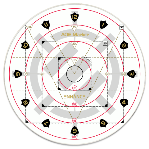 30ft Spell AoE Damage Template