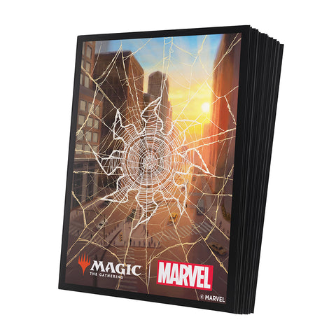 Magic: The Gathering | Marvel's Spider-Man Premium Art Sleeves - Spider-Man Plains