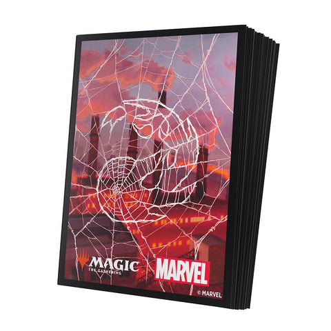 Magic: The Gathering | Marvel's Spider-Man Premium Art Sleeves - Spider-Man Mountain