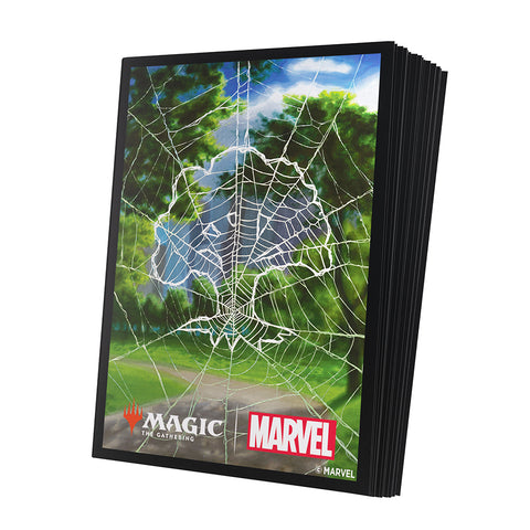 Magic: The Gathering | Marvel's Spider-Man Premium Art Sleeves - Spider-Man Forest
