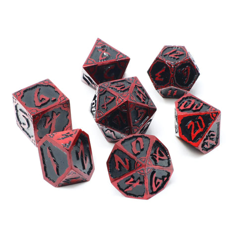 Die Hard Dice: Metal 7-Die Set - Hellforge Hexbreaker