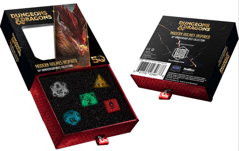 Dungeons & Dragons 50th Anniversary Dice: Modern Holmes Inspired Set (5)