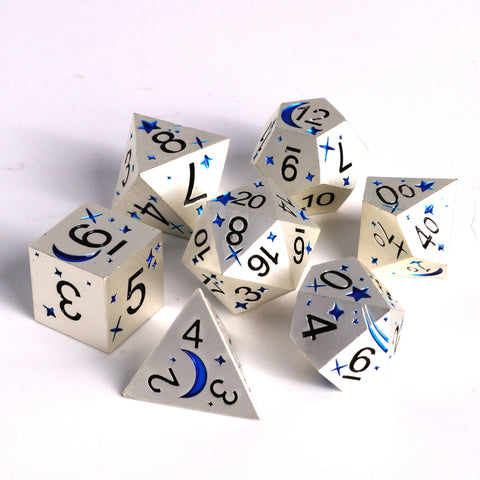 Die Hard Dice: Metal 7-Die Set - Nightsky Blue