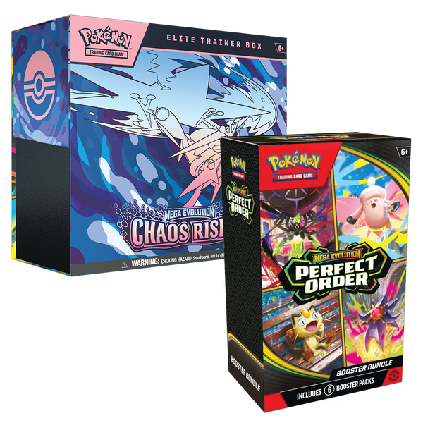 order of chaos booster box Pokemon TCG: Chaos Rising Elite Trainer Box + Perfect Order Booster Bu – Portals Games & Comics