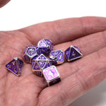 Die Hard Dice: Mini Metal 7-Die Set - Critlings - Platinum Amethyst