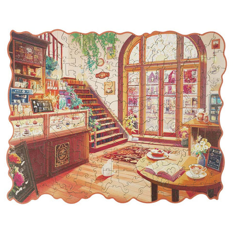Rowood Cozy Winter Cafe Wooden Puzzle 200 Pieces