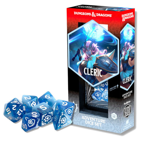 Dungeons & Dragons: Adventure Dice - Cleric, White & Blue