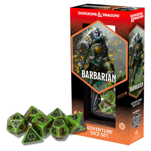 Dungeons & Dragons: Adventure Dice - Barbarian, Green & Brown