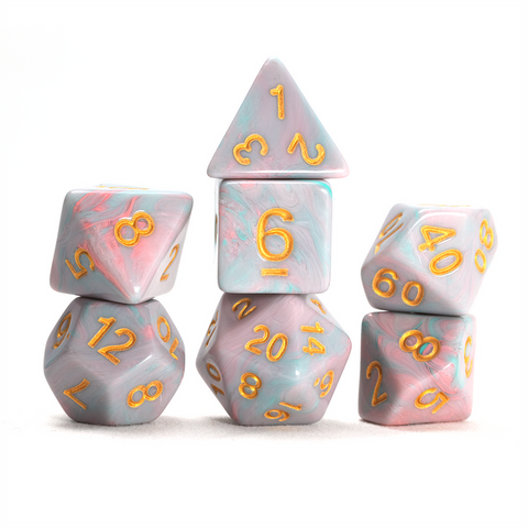 Sirius Dice: RPG Set - Unicorn - Pink