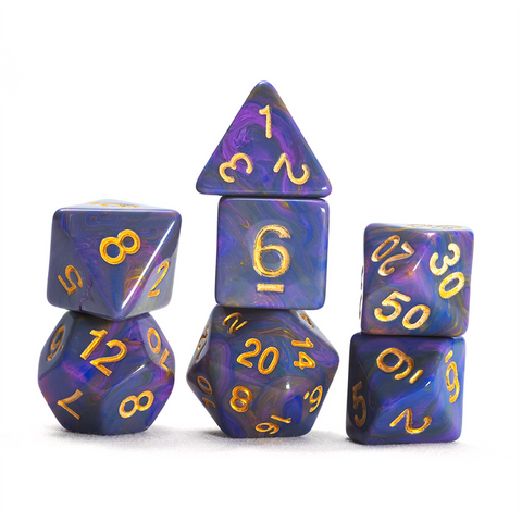 Sirius Dice: RPG Set - Unicorn - Purple