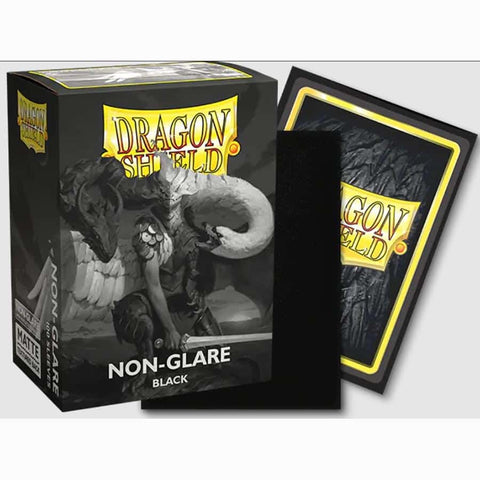 Dragon Shield: (100) Matte Sleeves: Non-Glare Black
