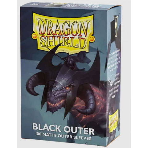 Dragon Shield: (100) Matte Outer Sleeves - Black