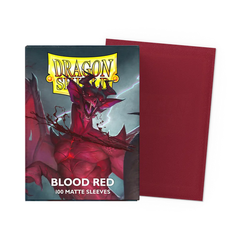 Dragon Shield: (100) Matte Sleeves: Blood Red