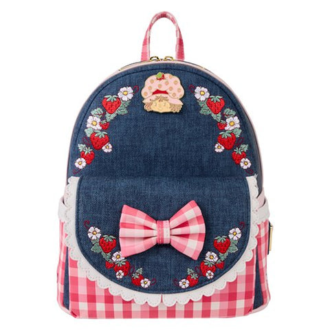 Loungefly: Strawberry Shortcake - Denim Gingham Mini-Backpack