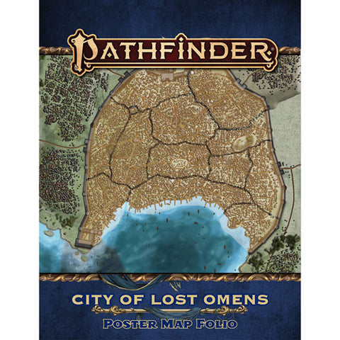 Pathfinder 2E RPG: City of Lost Omens Poster Map Folio