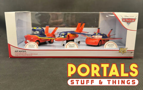 Disney Pixar Cars: Air Mater, Lightning McQueen, and Falcon Hawk