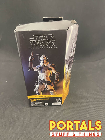 Star Wars The Black Series Clone Commander Jesse (box damage)