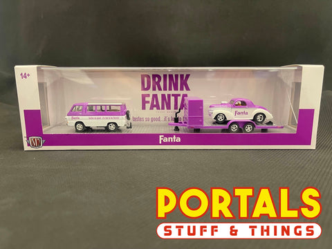 M2 Machines Fanta 1964 Dodge A100 Camper Van & 1941 Willys Coupe TW28 23-08