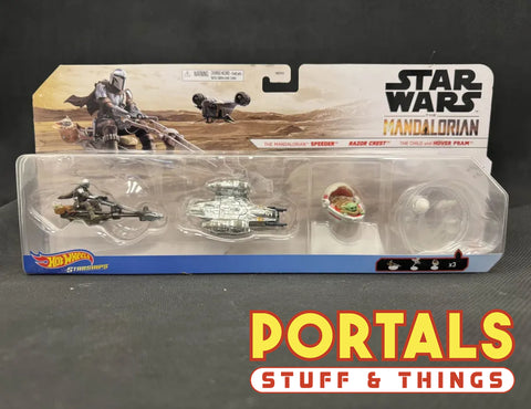 Hot Wheels: Star Wars Starships 3-Pack Mandalorian Die Cast.