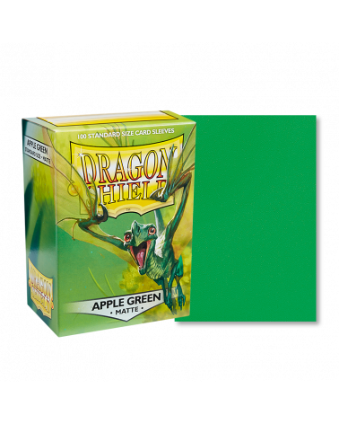 Dragon Shield: (100) Matte Sleeves: Apple Green