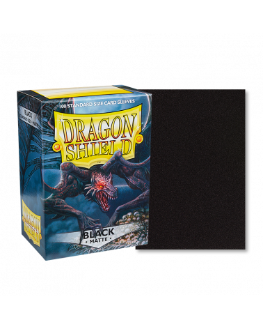 Dragon Shield: (100) Matte Sleeves: Black