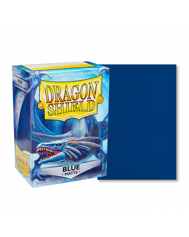 Dragon Shield: (100) Matte Sleeves: Blue