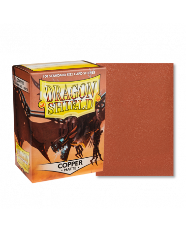 Dragon Shield: (100) Matte Sleeves: Copper